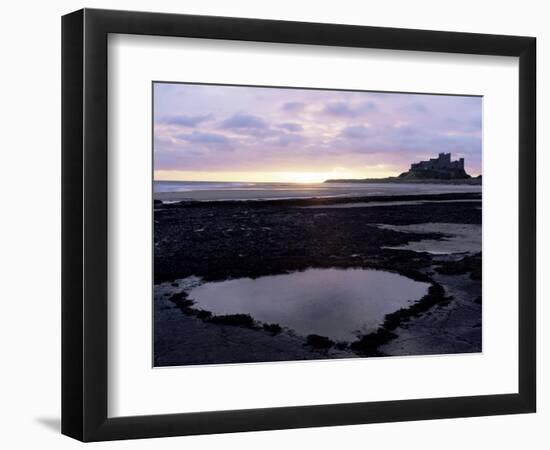 Bamburgh Castle at Sunrise, Bamburgh, Northumberland, England, United Kingdom-Lee Frost-Framed Photographic Print