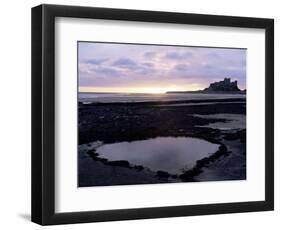 Bamburgh Castle at Sunrise, Bamburgh, Northumberland, England, United Kingdom-Lee Frost-Framed Photographic Print