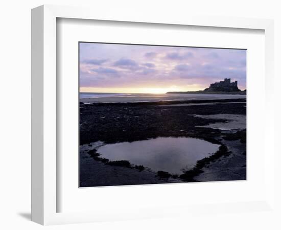 Bamburgh Castle at Sunrise, Bamburgh, Northumberland, England, United Kingdom-Lee Frost-Framed Photographic Print