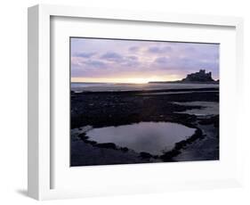 Bamburgh Castle at Sunrise, Bamburgh, Northumberland, England, United Kingdom-Lee Frost-Framed Photographic Print