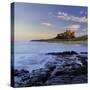 Bamburgh Castle Bathed in Warm Evening Light, Bamburgh, Northumberland, England, United Kingdom-Lee Frost-Stretched Canvas