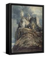 Bamburgh Castle, Northumberland-Thomas Girtin-Framed Stretched Canvas