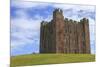 Bamburgh Castle, the Keep, with English Flag of St. George-Eleanor Scriven-Mounted Photographic Print