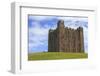 Bamburgh Castle, the Keep, with English Flag of St. George-Eleanor Scriven-Framed Photographic Print