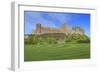 Bamburgh Castle under a Blue Summer Sky, Bamburgh, Northumberland, England, United Kingdom-Eleanor Scriven-Framed Photographic Print