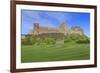 Bamburgh Castle under a Blue Summer Sky, Bamburgh, Northumberland, England, United Kingdom-Eleanor Scriven-Framed Photographic Print