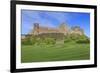 Bamburgh Castle under a Blue Summer Sky, Bamburgh, Northumberland, England, United Kingdom-Eleanor Scriven-Framed Photographic Print