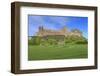 Bamburgh Castle under a Blue Summer Sky, Bamburgh, Northumberland, England, United Kingdom-Eleanor Scriven-Framed Photographic Print