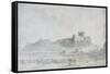 Bamburgh Castle-Robert Johnson-Framed Stretched Canvas