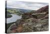 Bamford Edge with Heather Above Ladybower and Ashopton Bridge at Dawn-Eleanor Scriven-Stretched Canvas