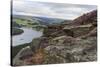 Bamford Edge with Heather Above Ladybower and Ashopton Bridge at Dawn-Eleanor Scriven-Stretched Canvas