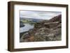 Bamford Edge with Heather Above Ladybower and Ashopton Bridge at Dawn-Eleanor Scriven-Framed Photographic Print