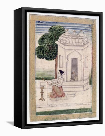 Bamgali Ragini, Ragamala Album, School of Rajasthan, 19th Century-null-Framed Stretched Canvas