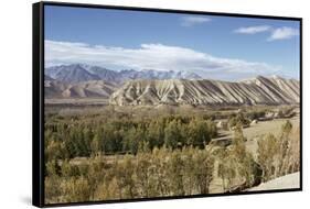 Bamiyan (Bamian) Valley and Koh-I-Baba (Kuh-E-Baba) Mountain Range, Afghanistan-Sybil Sassoon-Framed Stretched Canvas