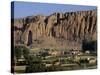 Bamiyan Valley, Showing the Large Buddha, Circa 5th Century, Afghanistan-Antonia Tozer-Stretched Canvas