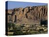 Bamiyan Valley, Showing the Large Buddha, Circa 5th Century, Afghanistan-Antonia Tozer-Stretched Canvas