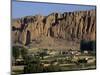 Bamiyan Valley, Showing the Large Buddha, Circa 5th Century, Afghanistan-Antonia Tozer-Mounted Photographic Print