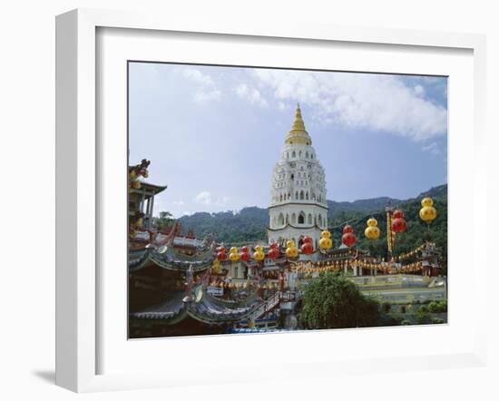 Ban Po Tha Pagoda (Ten Thousand Buddhas), Kek Lok Si Temple, Penang, Malaysia, Asia-Fraser Hall-Framed Photographic Print