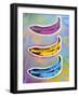 Banana Goes Pop-Abstract Graffiti-Framed Giclee Print