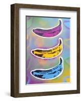 Banana Goes Pop-Abstract Graffiti-Framed Giclee Print