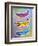 Banana Goes Pop-Abstract Graffiti-Framed Giclee Print