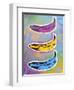 Banana Goes Pop-Abstract Graffiti-Framed Giclee Print