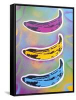 Banana Goes Pop-Abstract Graffiti-Framed Stretched Canvas