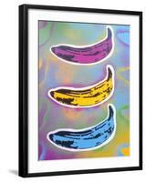 Banana Goes Pop-Abstract Graffiti-Framed Giclee Print