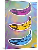 Banana Goes Pop-Abstract Graffiti-Mounted Giclee Print