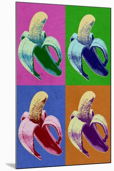 Banana Pop-Art Print-null-Mounted Art Print