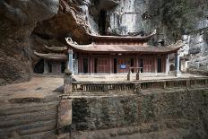 Zen Pond in Forest. Photography of Stone Towers, Peace and Calm Concept-Banana Republic images-Photographic Print