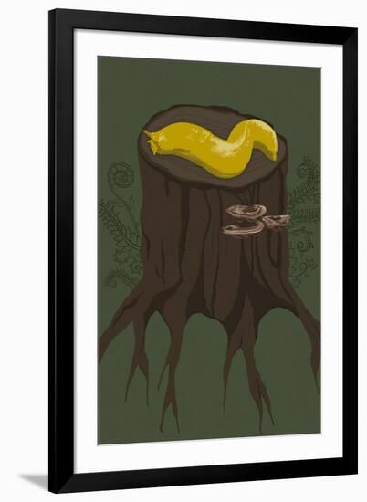 Banana Slug-Lantern Press-Framed Art Print