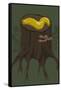 Banana Slug-Lantern Press-Framed Stretched Canvas