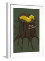 Banana Slug-Lantern Press-Framed Art Print