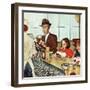 "Banana Split", August 16, 1952-Amos Sewell-Framed Premium Giclee Print