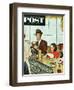 "Banana Split" Saturday Evening Post Cover, August 16, 1952-Amos Sewell-Framed Giclee Print