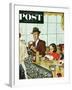 "Banana Split" Saturday Evening Post Cover, August 16, 1952-Amos Sewell-Framed Giclee Print