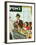 "Banana Split" Saturday Evening Post Cover, August 16, 1952-Amos Sewell-Framed Giclee Print