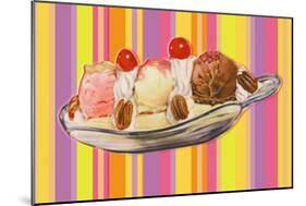 Banana Split-null-Mounted Art Print