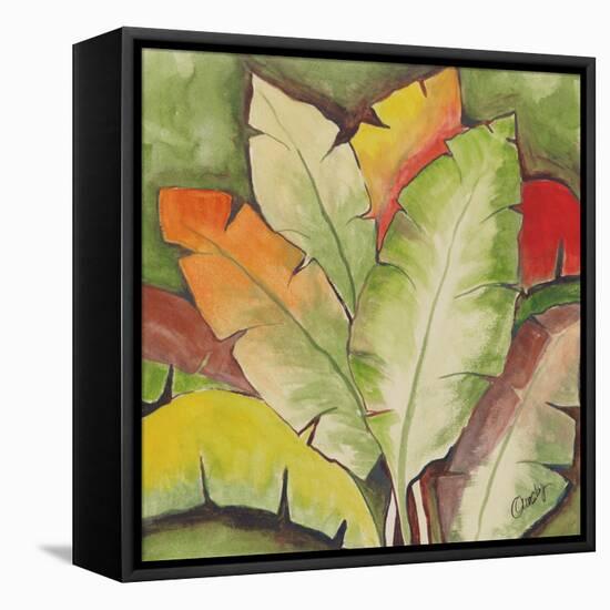 Banana Tree Leaves-Ormsby, Anne Ormsby-Framed Stretched Canvas