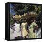 Banana Vendors, Kingston, Jamaica-null-Framed Stretched Canvas