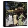 Banana Vendors, Kingston, Jamaica-null-Framed Stretched Canvas