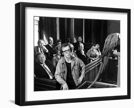 BANANAS, 1971 directed by Woody Allen Woody Allen (b/w photo)-null-Framed Photo