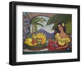 Bananas Belong in Your Diet Food Marketing Poster, Ca 1950s-null-Framed Giclee Print