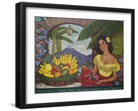 Bananas Belong in Your Diet Food Marketing Poster, Ca 1950s-null-Framed Giclee Print