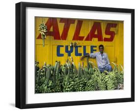 Bananas for Sale in the Market, Karnataka, India-Occidor Ltd-Framed Photographic Print