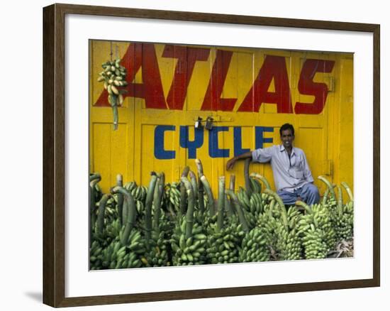 Bananas for Sale in the Market, Karnataka, India-Occidor Ltd-Framed Photographic Print