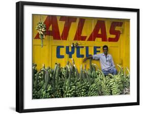 Bananas for Sale in the Market, Karnataka, India-Occidor Ltd-Framed Photographic Print