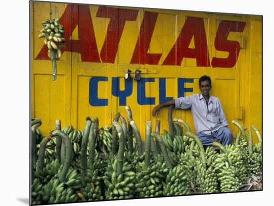 Bananas for Sale in the Market, Karnataka, India-Occidor Ltd-Mounted Photographic Print