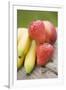 Bananas, Strawberries and Nectarine on Wooden Table-Foodcollection-Framed Photographic Print